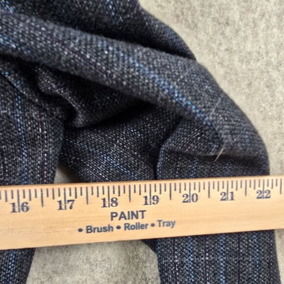 Mark Alexander Plaid Blazer Jacket & Skirt Set Gray Wool Blend Fully Lined - Picture 9 of 16